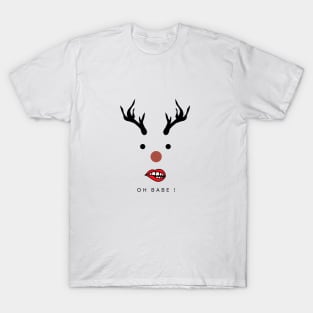 oh babe deer by mencarirejeki T-Shirt